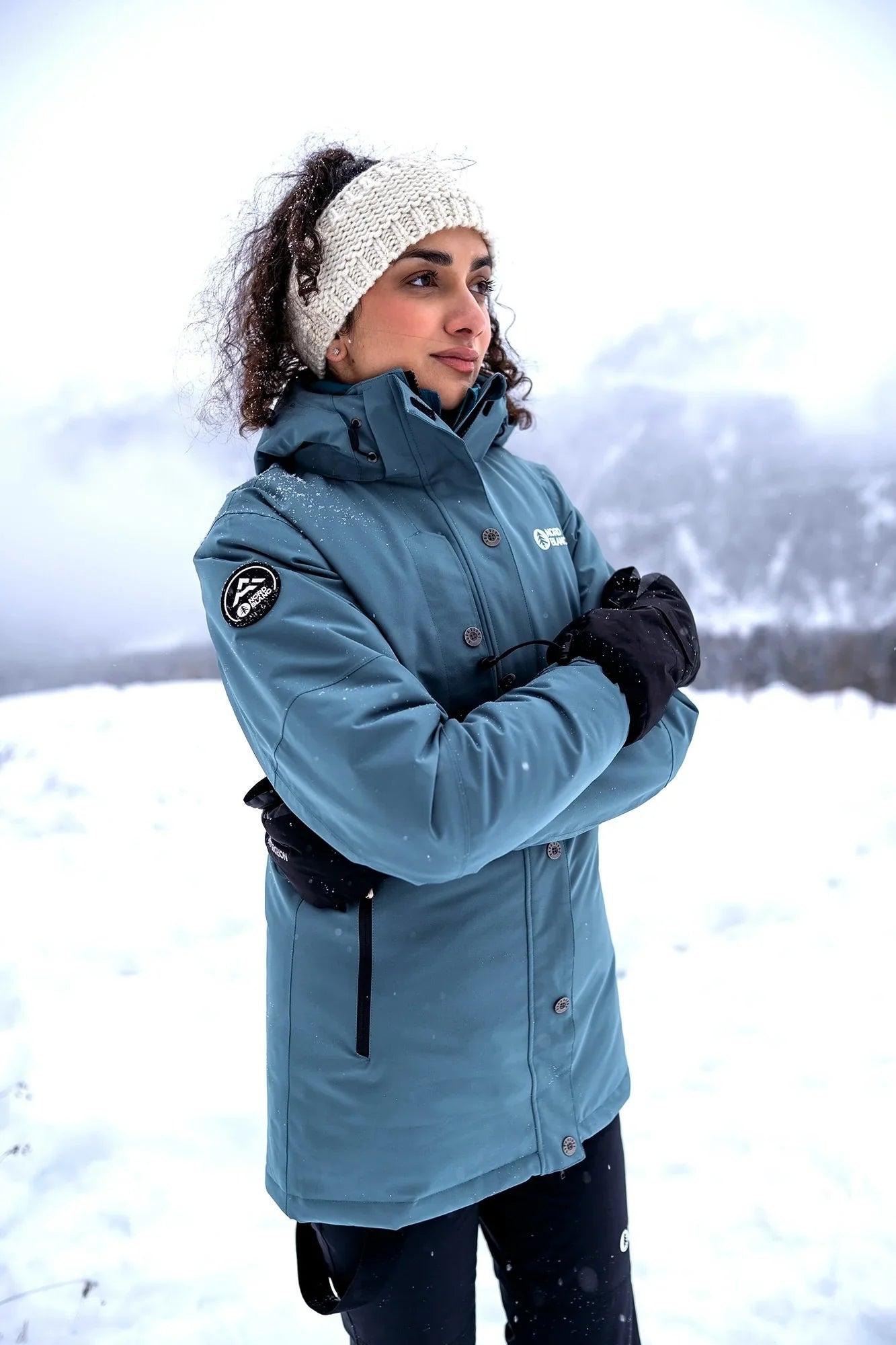 Winter and ski jacket women's - SLEDDING green-3