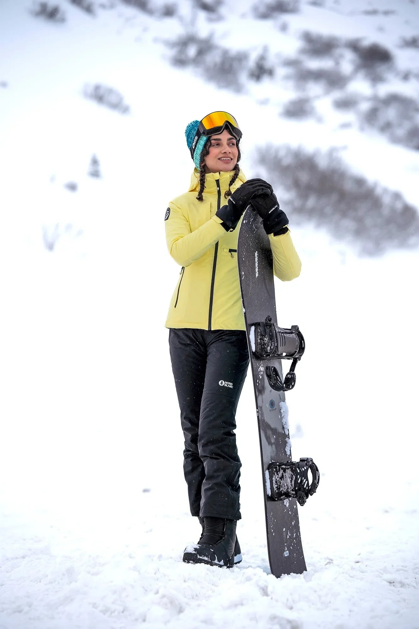 Skijacke Damen - ICEFALL gelb-3