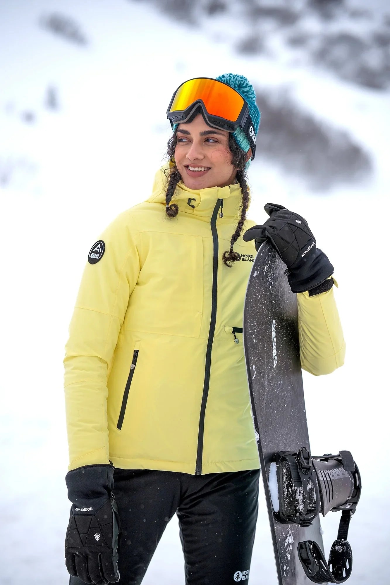 Skijacke Damen - ICEFALL gelb-5