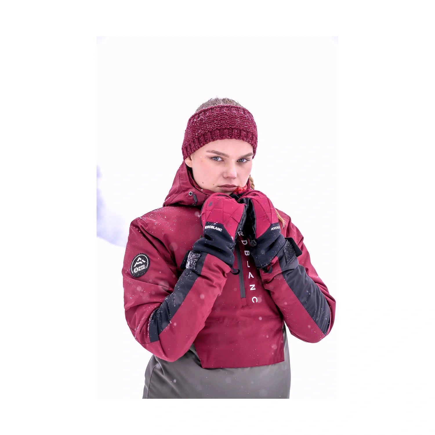 Snowboard-Anorak Damen - WINTERFUN weinrot-3