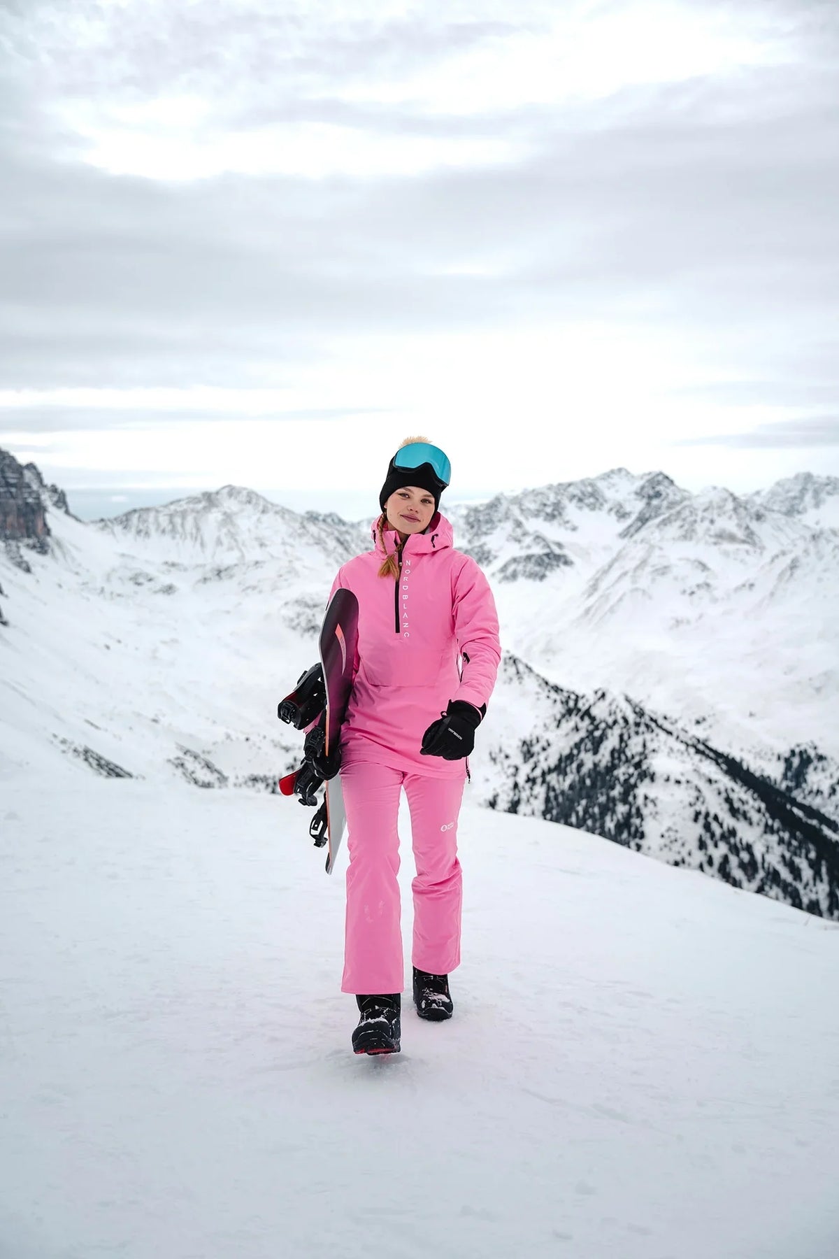 Smučarski anorak ženski - WINTERFUN roza-5