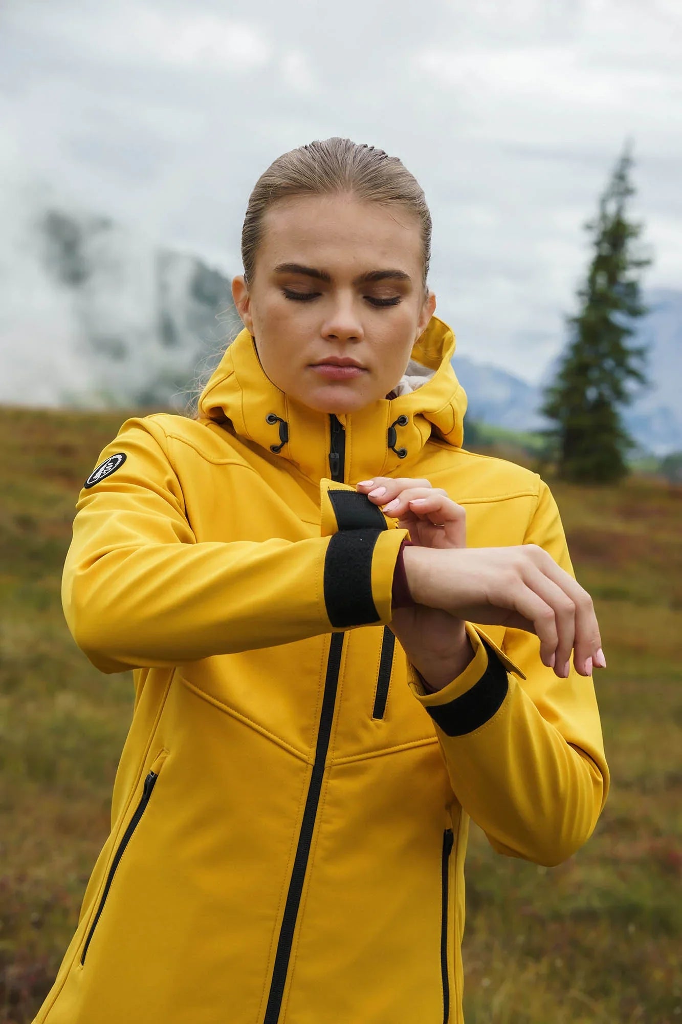 Zateplená softshellová bunda dámska - TARN žltá-7