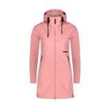 Softshell parka with fleece women's - DOMINOES pink