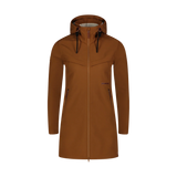 Softshell parka with fleece women's - DOMINOES brown