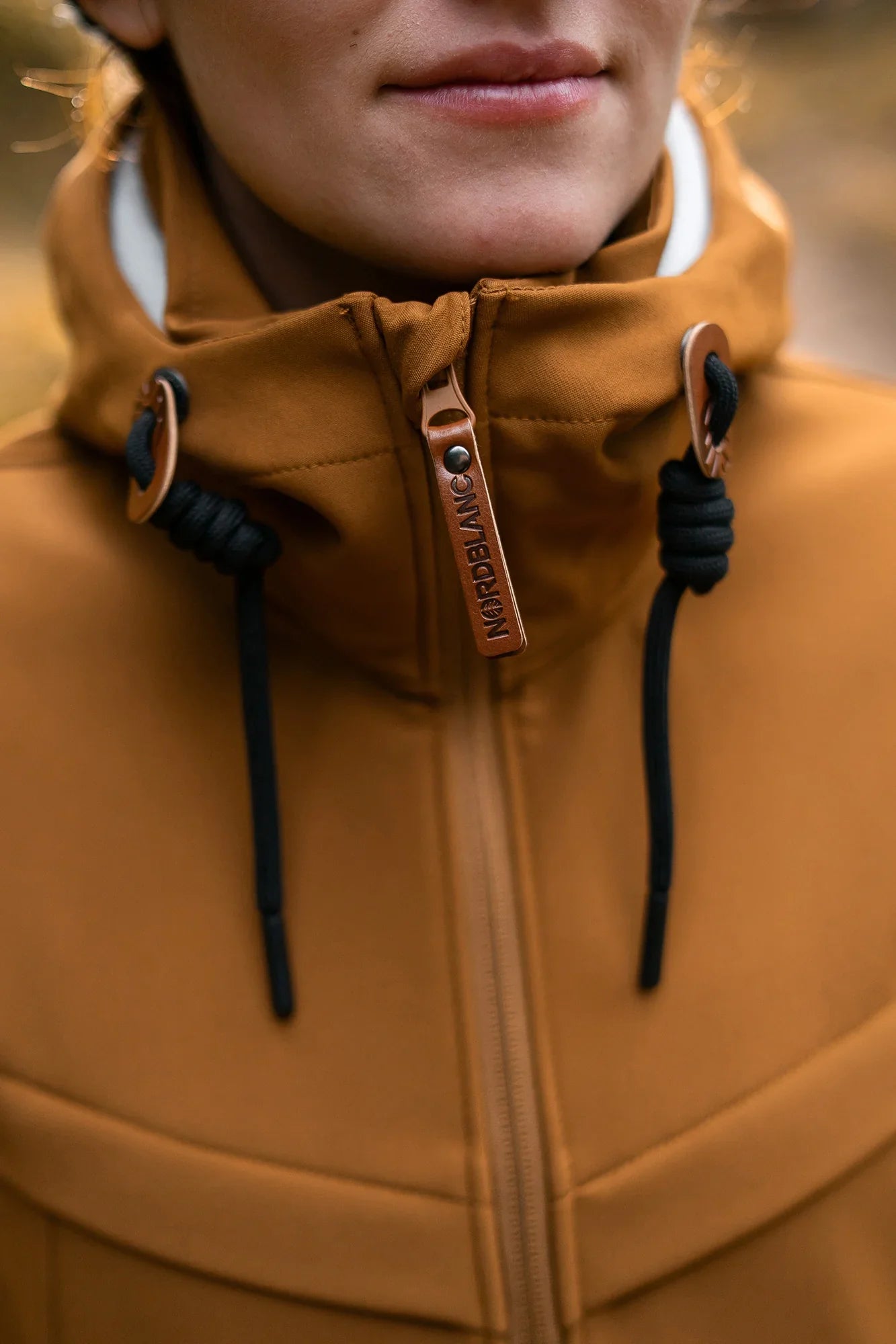 Softshell parka with fleece women's - DOMINOES brown-5