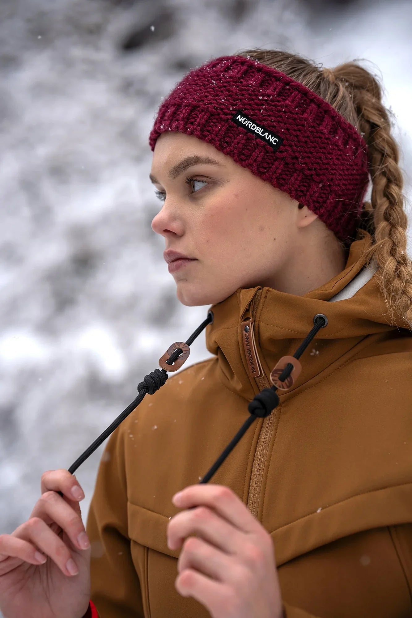 Softshell parka with fleece women's - DOMINOES brown-9