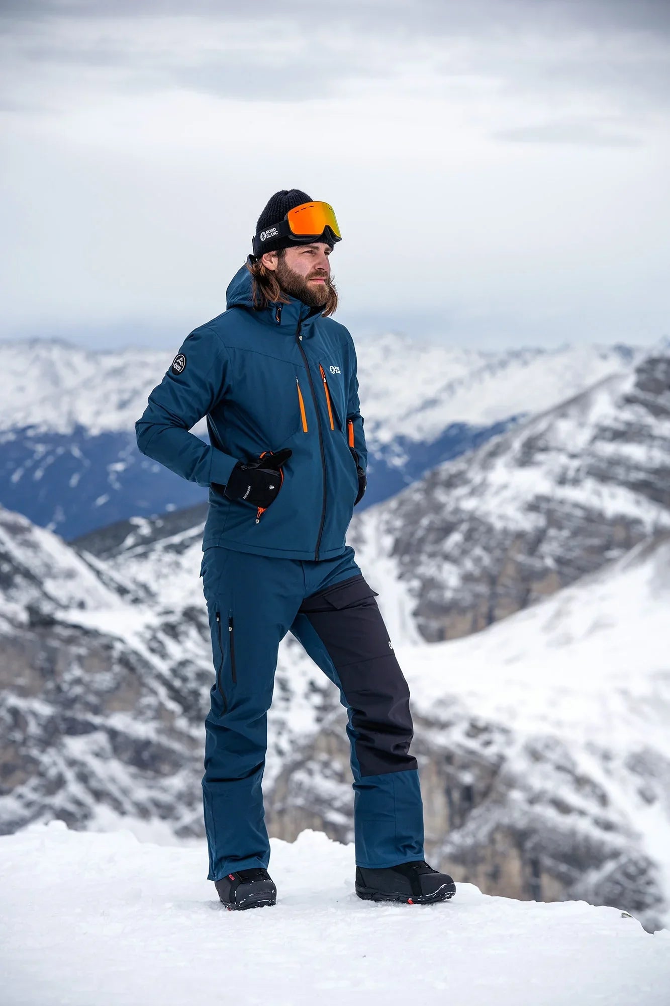Ski and snowboard pants men's - PLOW blue-2