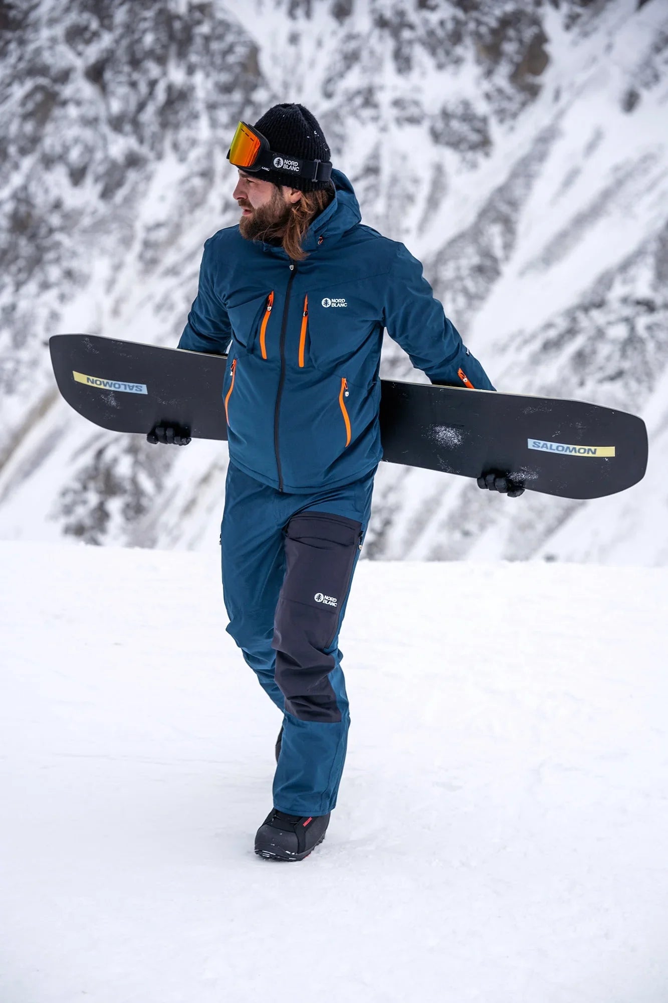Ski and snowboard pants men's - PLOW blue-4
