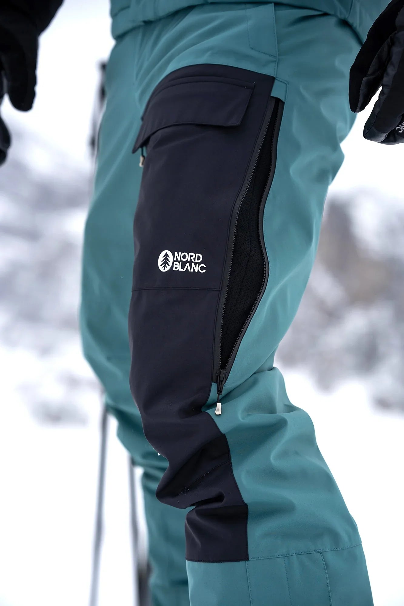 Ski and snowboard pants men's - PLOW green-4