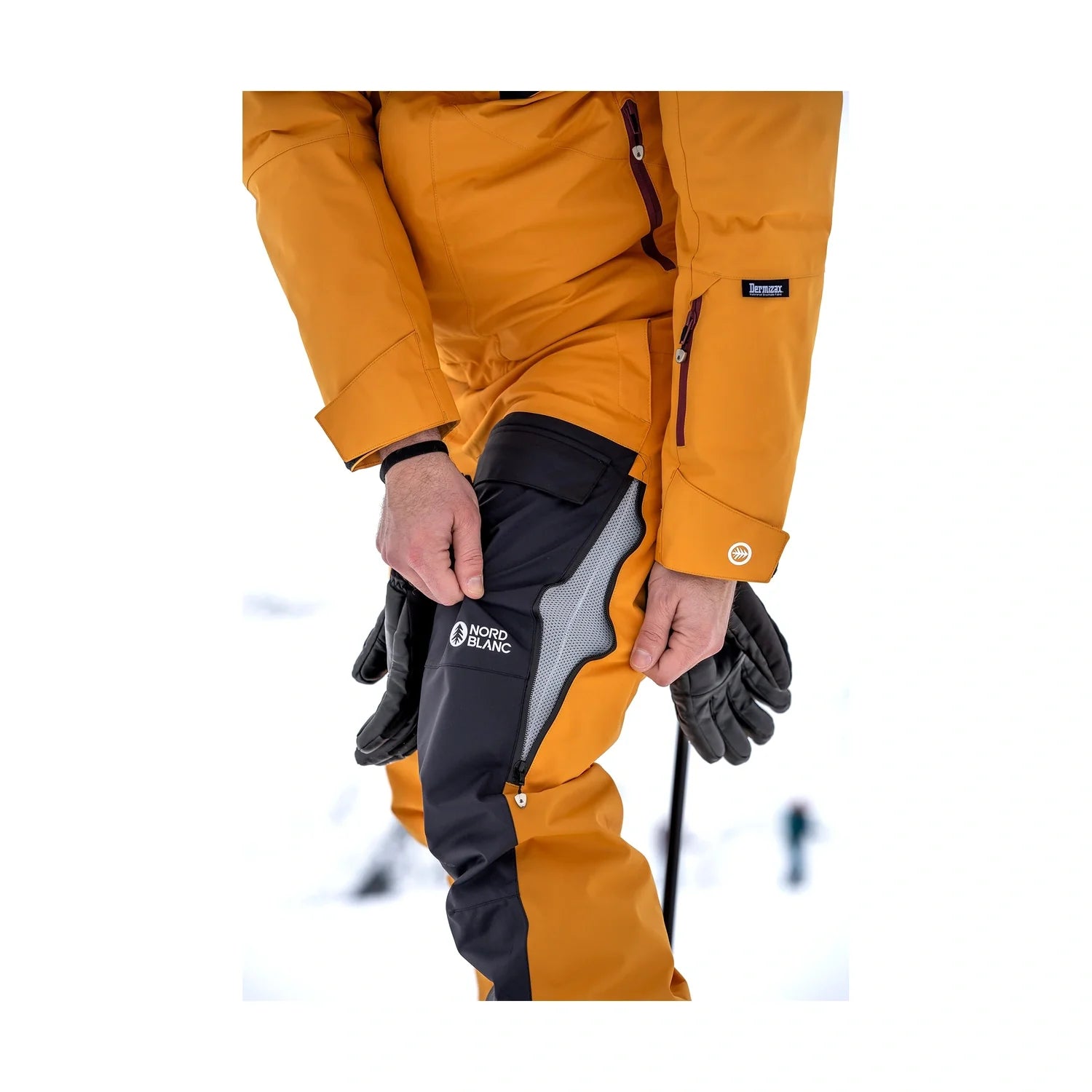Ski- und Snowboardhose Herren - PLOW gelb-6