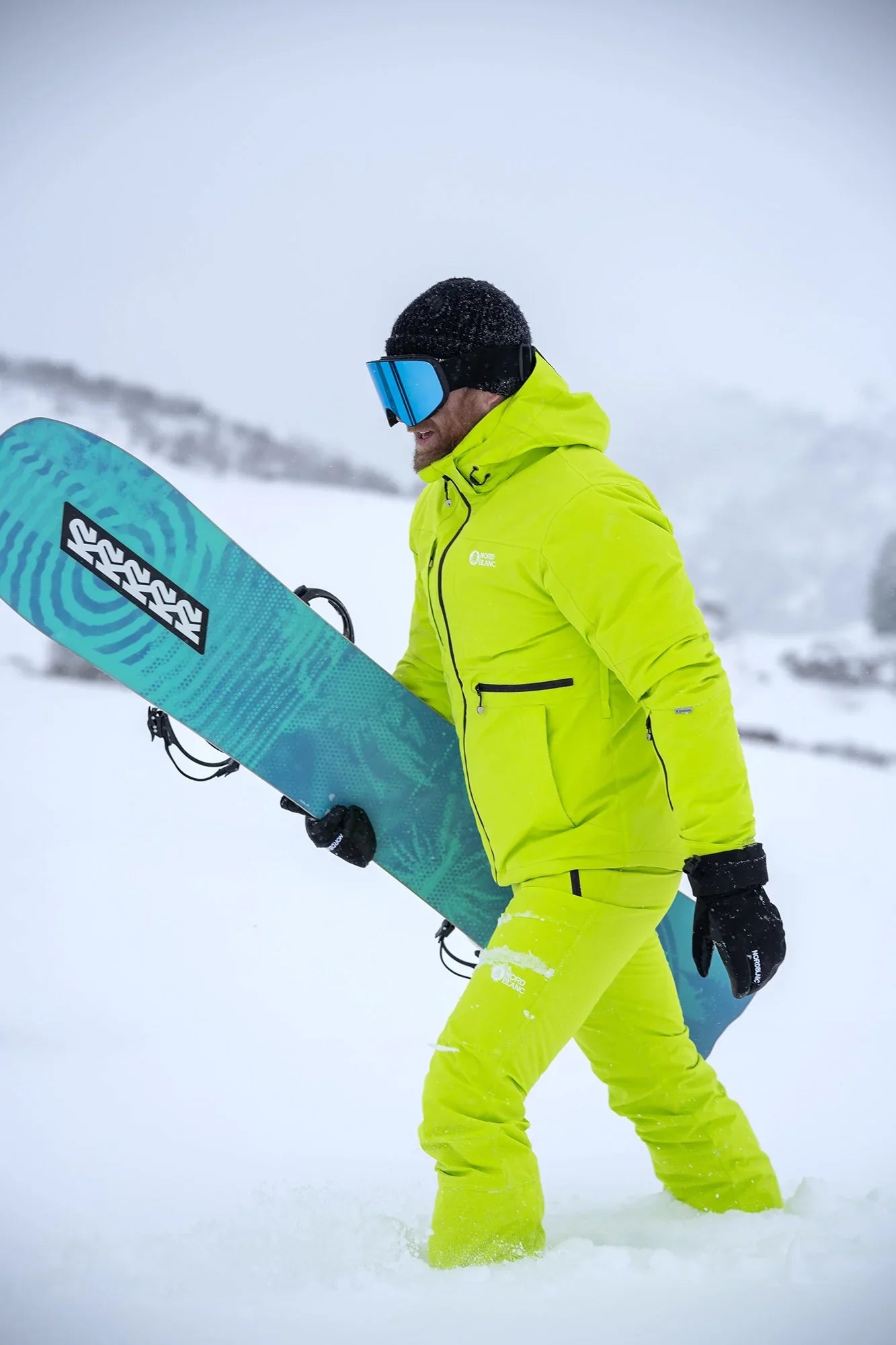 Ski pants men's - FROSTED green-4