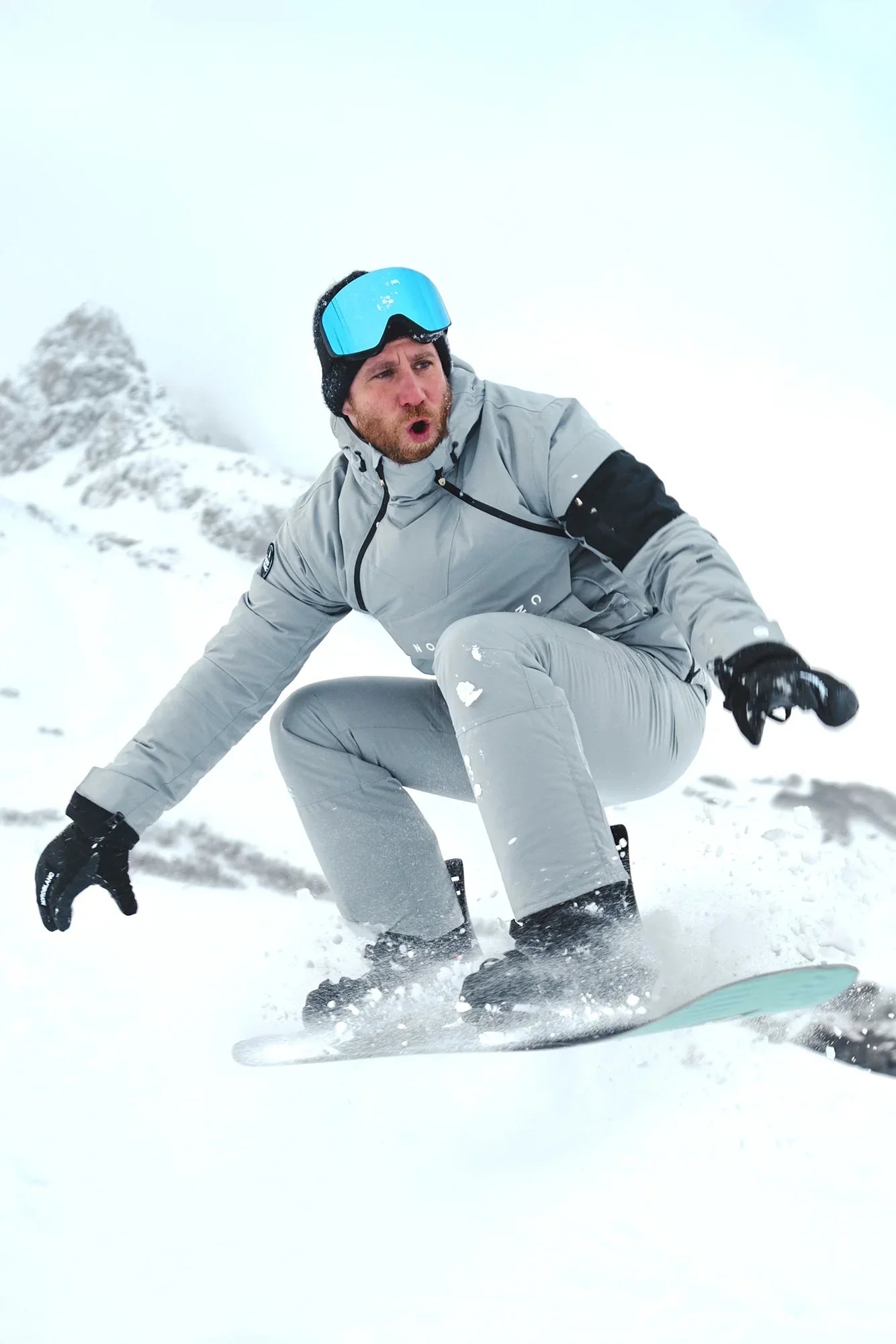 Ski pants men's - FROSTED grey-2