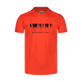 T-shirt i bomull herr - TREECODE orange