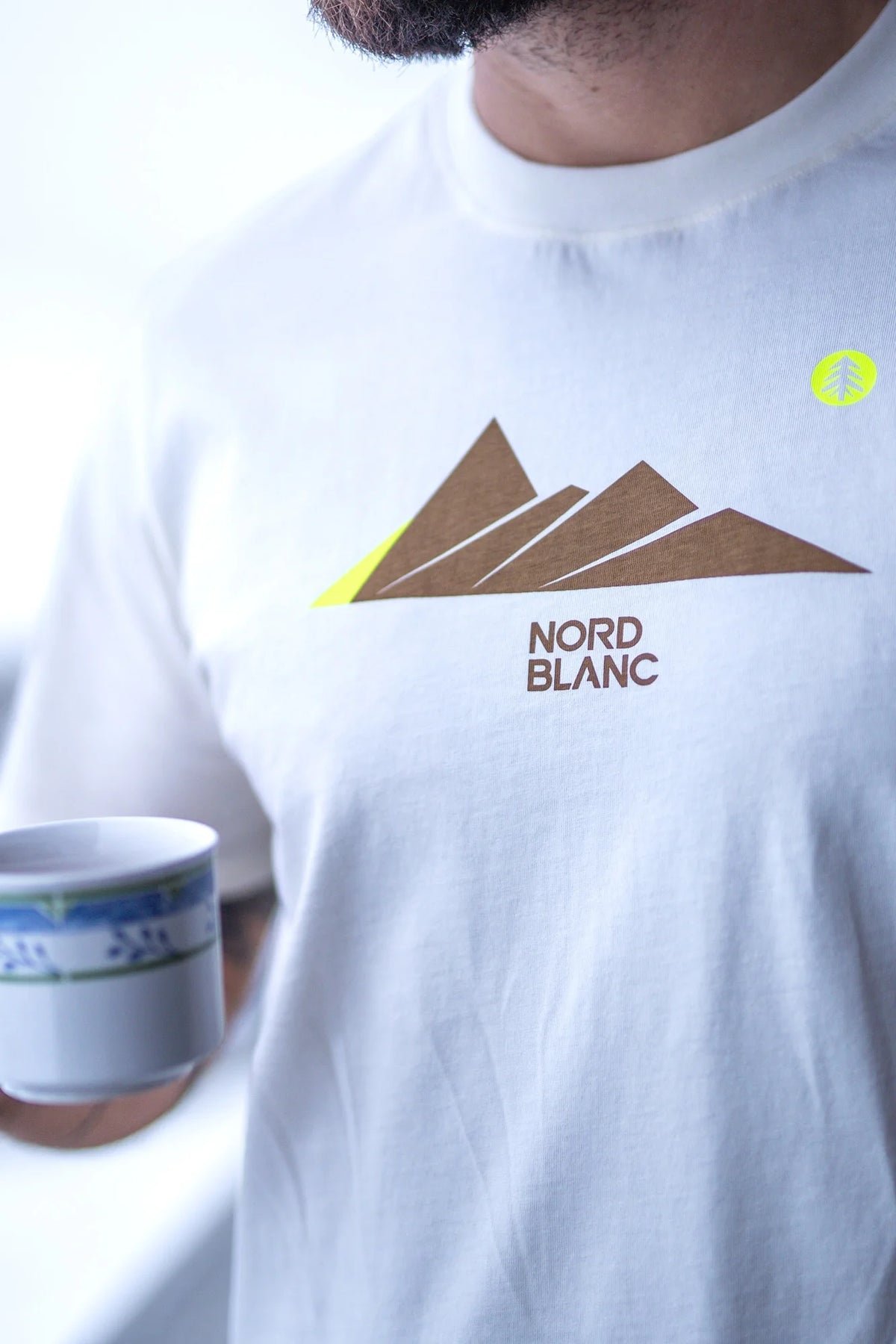Baumwolle T-Shirt Herren - ORIGAMI weiß – Bild 3