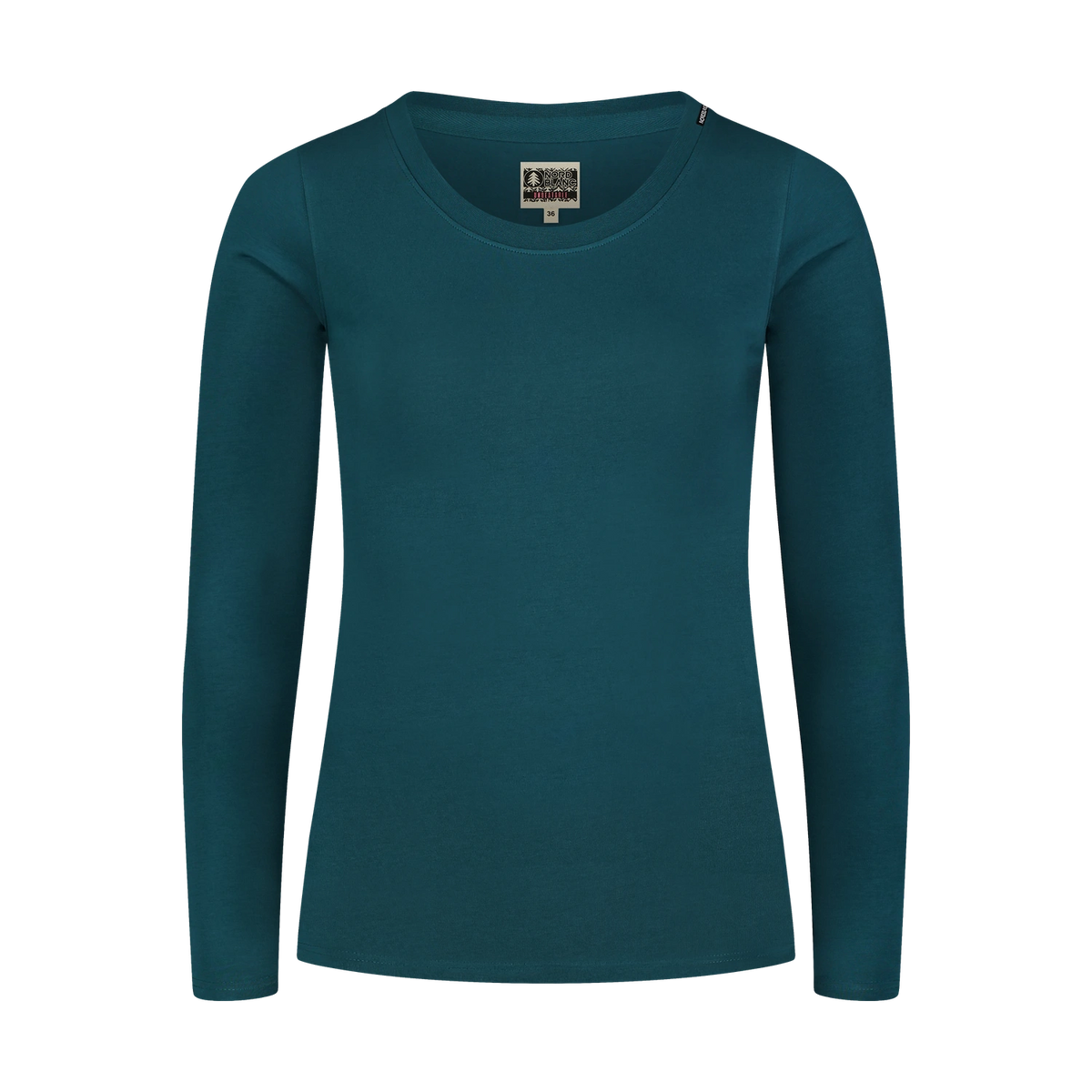 Baumwolle Langarm T-Shirt Damen - SWEDEN blau