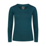 Baumwolle Langarm T-Shirt Damen - SWEDEN blau