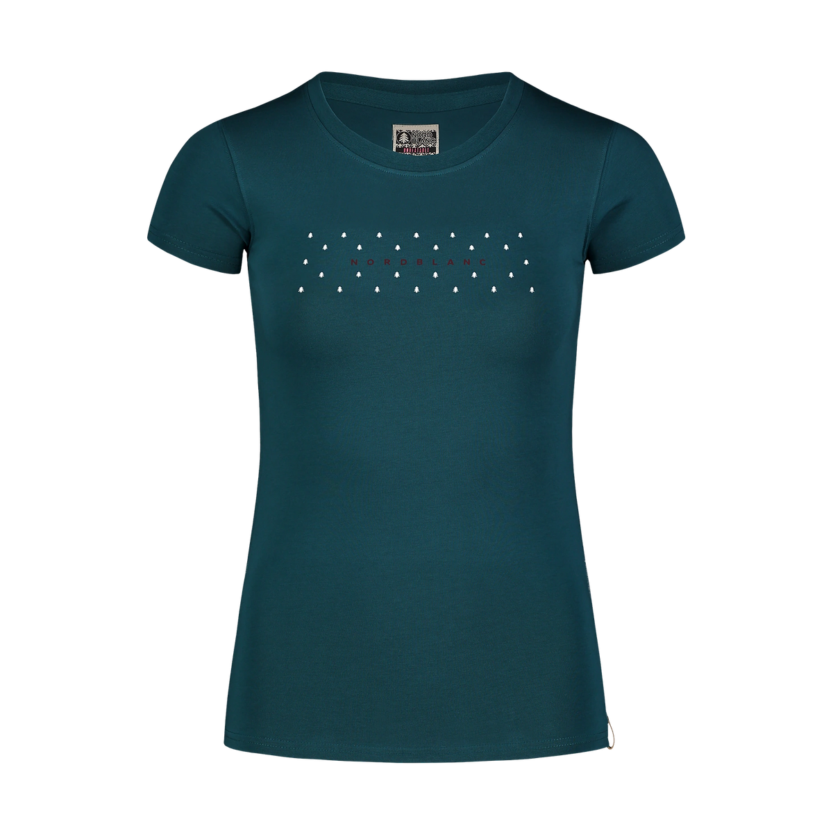Cotton t-shirt women's - STICKER blue