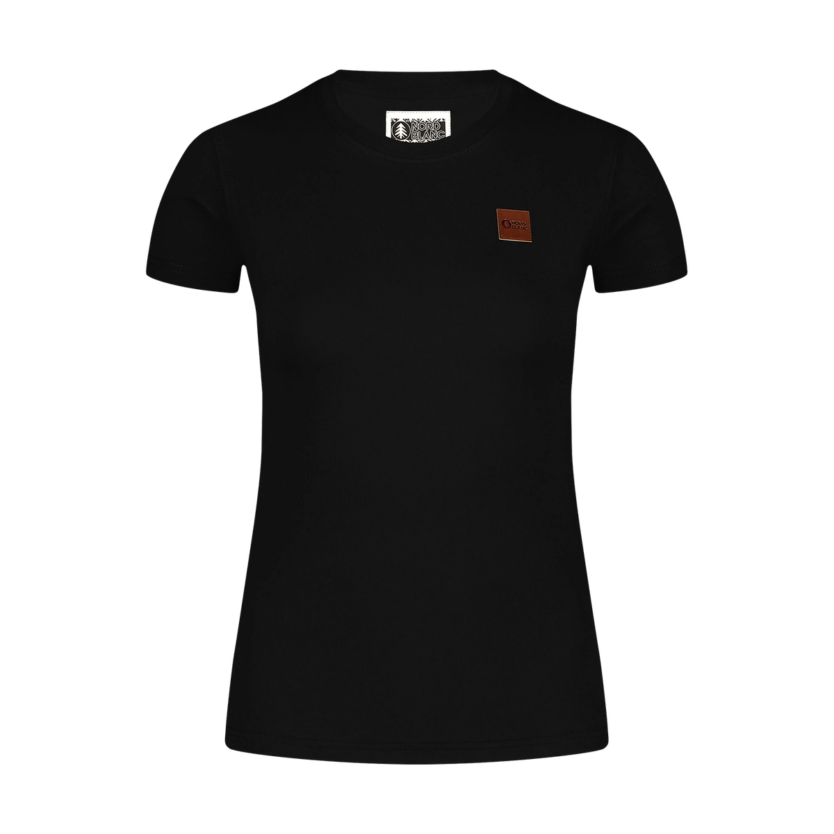 Cotton t-shirt women's - AGNES black