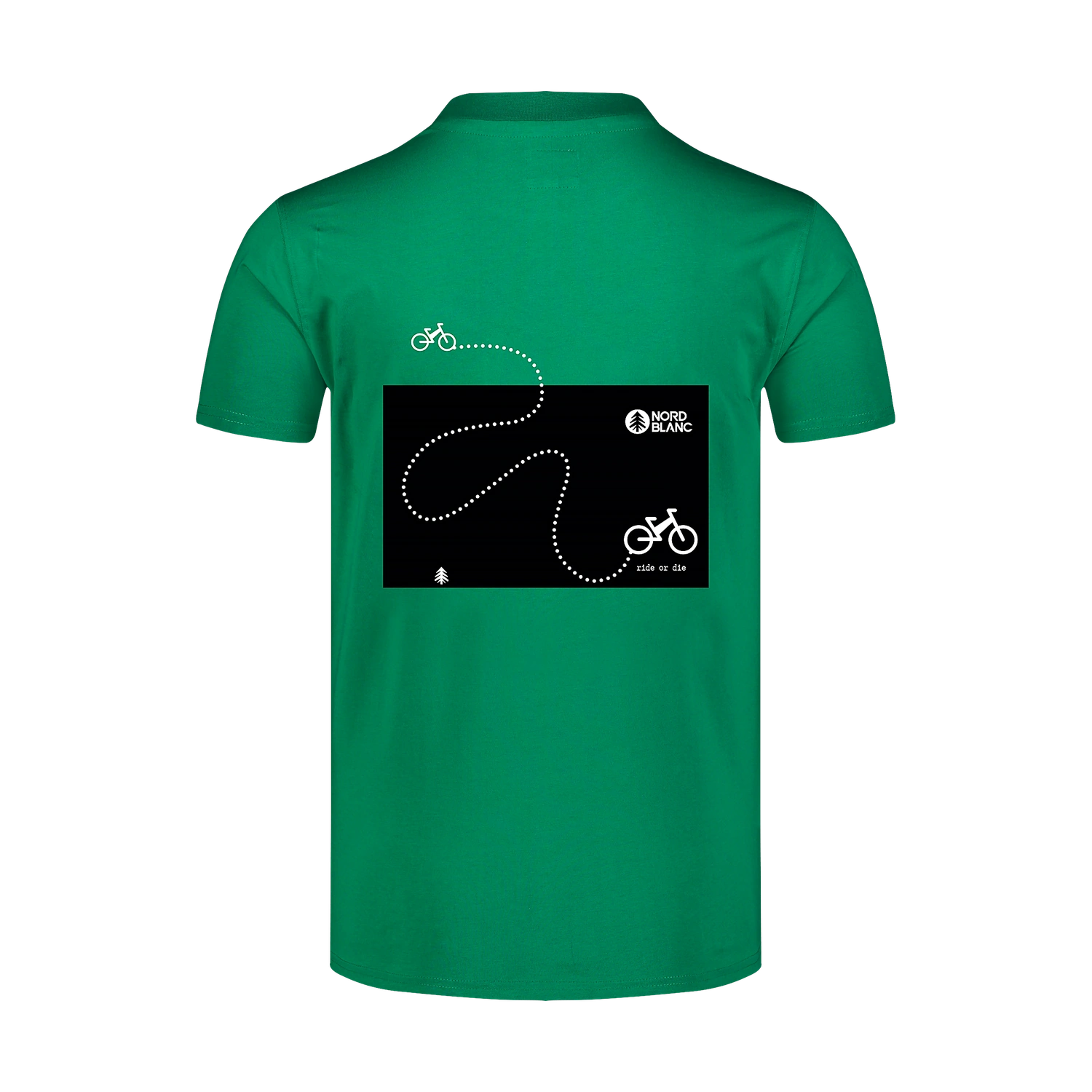 Tricou din bumac pentru bărbați - DOMESTIQUE verde-1