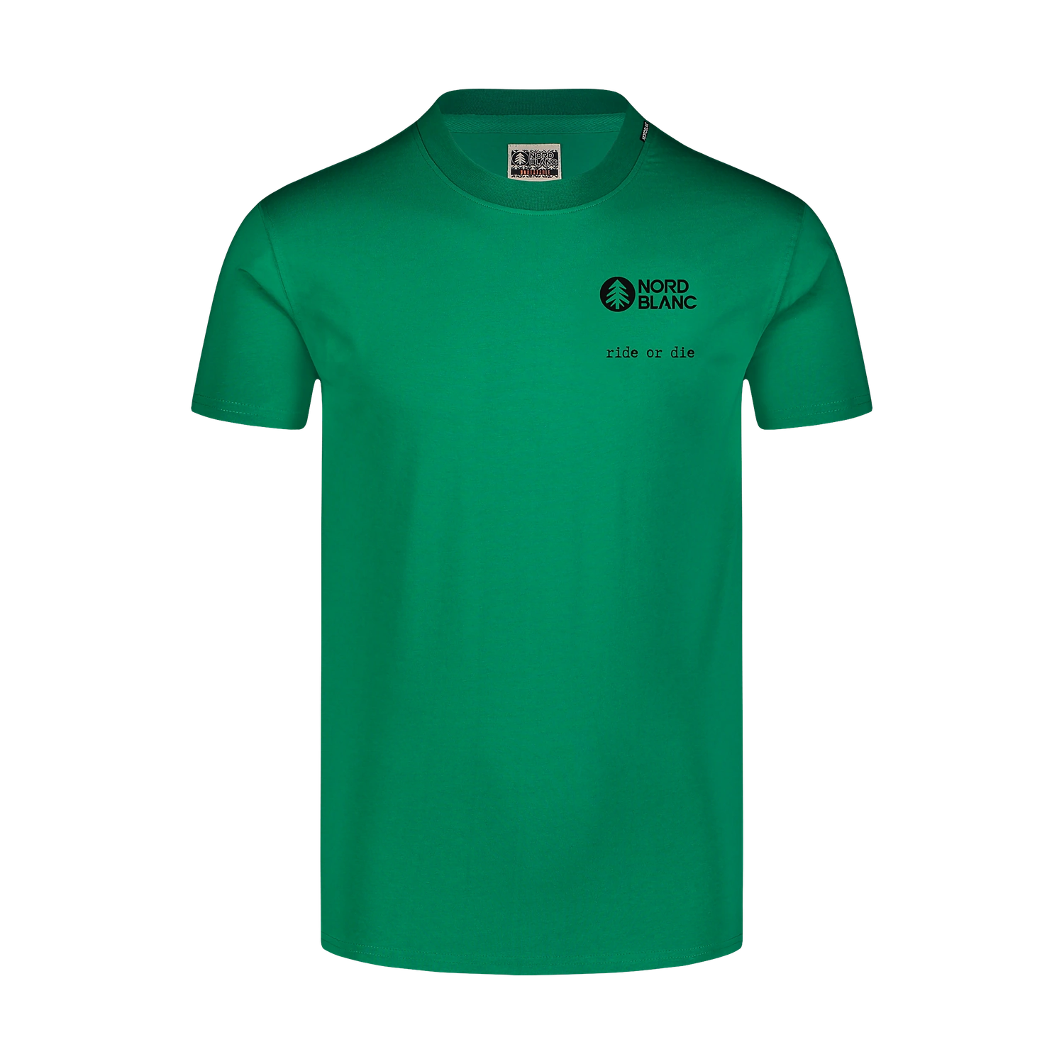 Tricou din bumac pentru bărbați - DOMESTIQUE verde-2