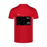 Tricou din bumac pentru bărbați - DOMESTIQUE roșu