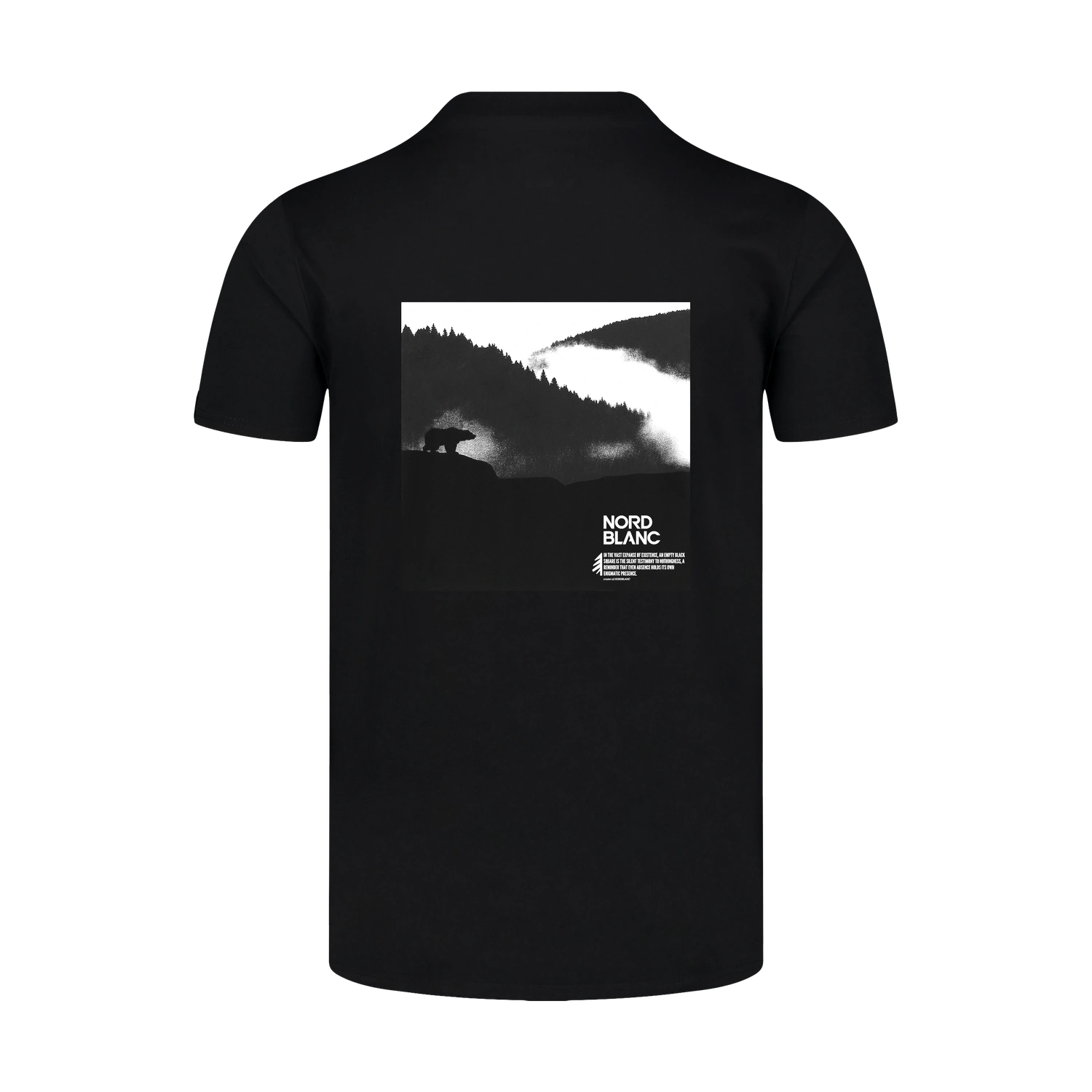 Cotton t-shirt men's - NOTHINGNESS black-2