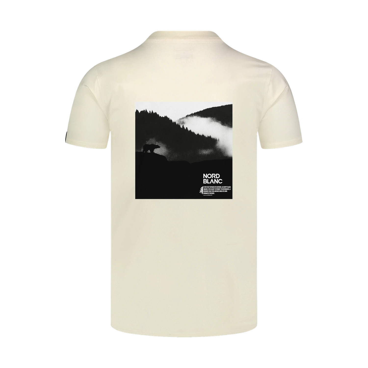 Cotton t-shirt men's - NOTHINGNESS white-2