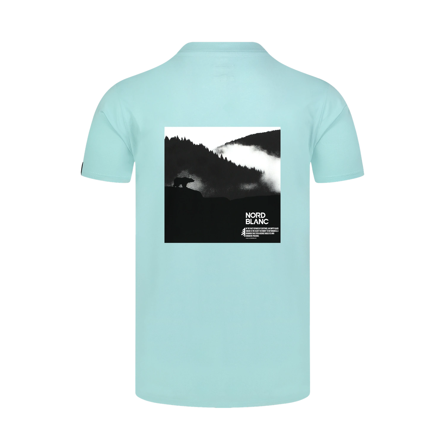 Bavlněné tričko pánské - NOTHINGNESS světle modré-2