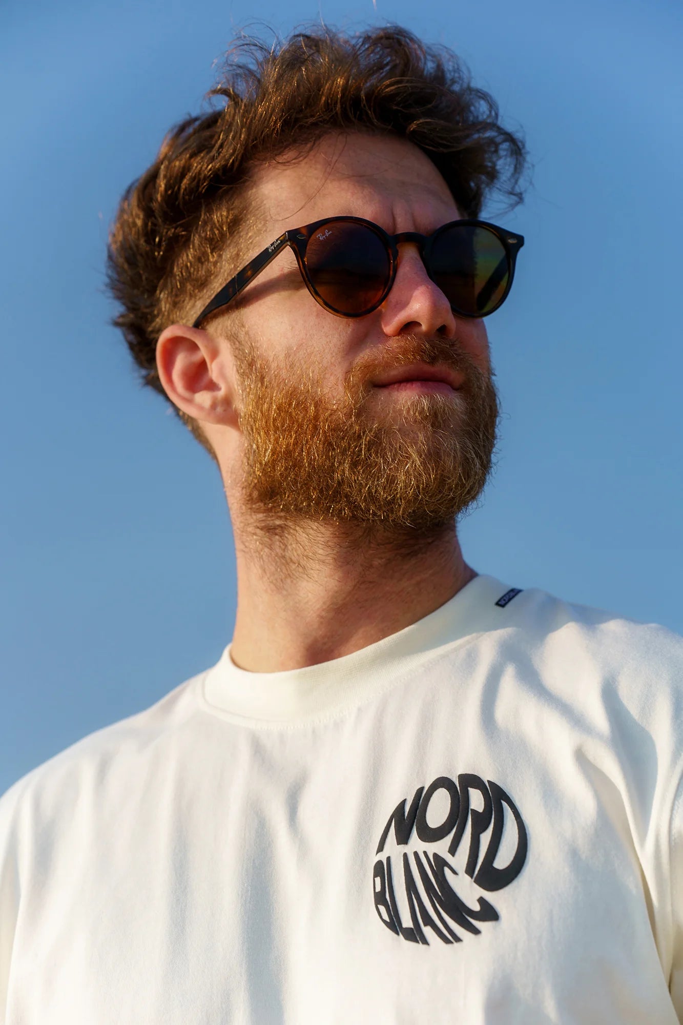 Baumwolle T-Shirt Herren - ROTATED weiß-7