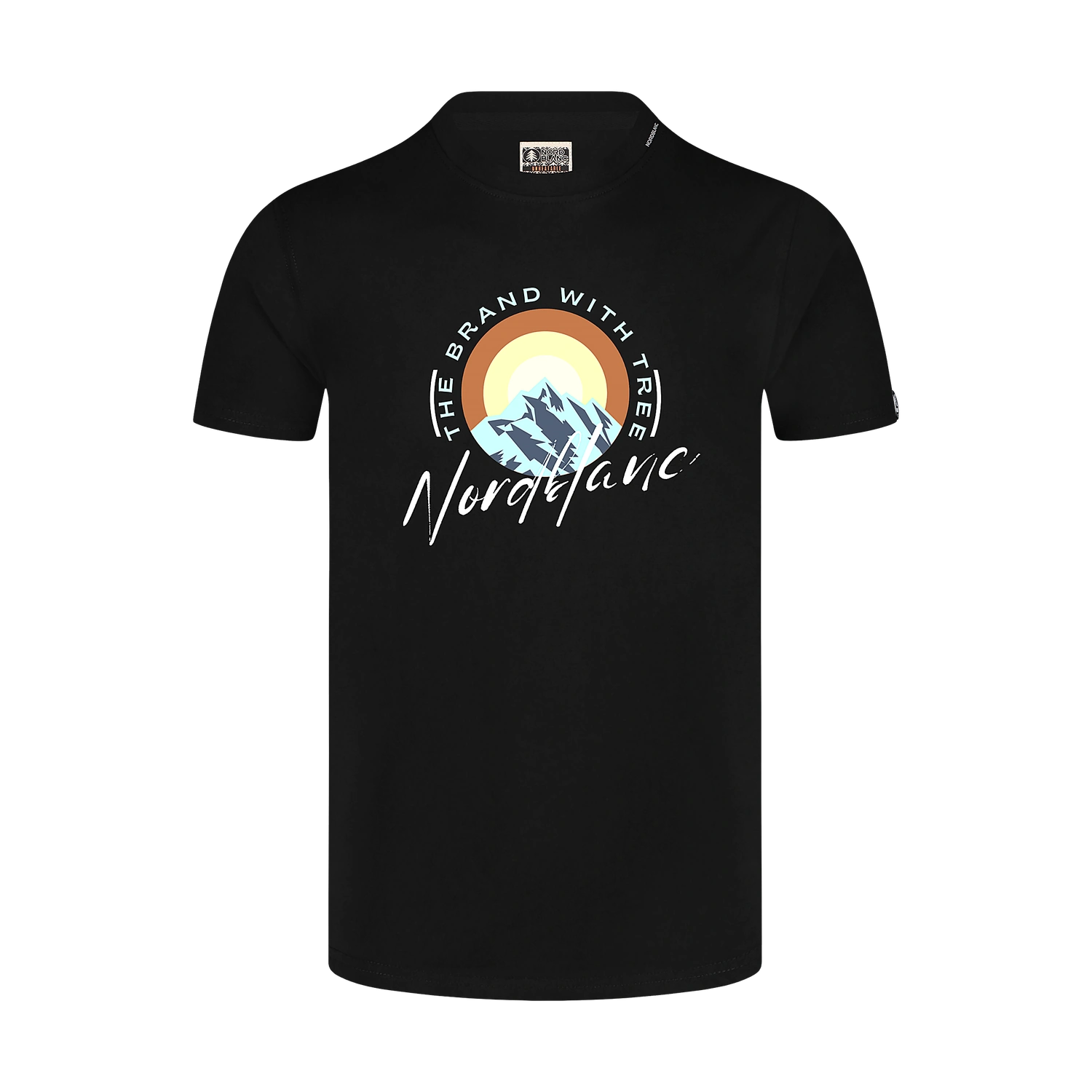 Cotton t-shirt men's - SUNRISE black-1