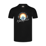 Cotton t-shirt men's - SUNRISE black
