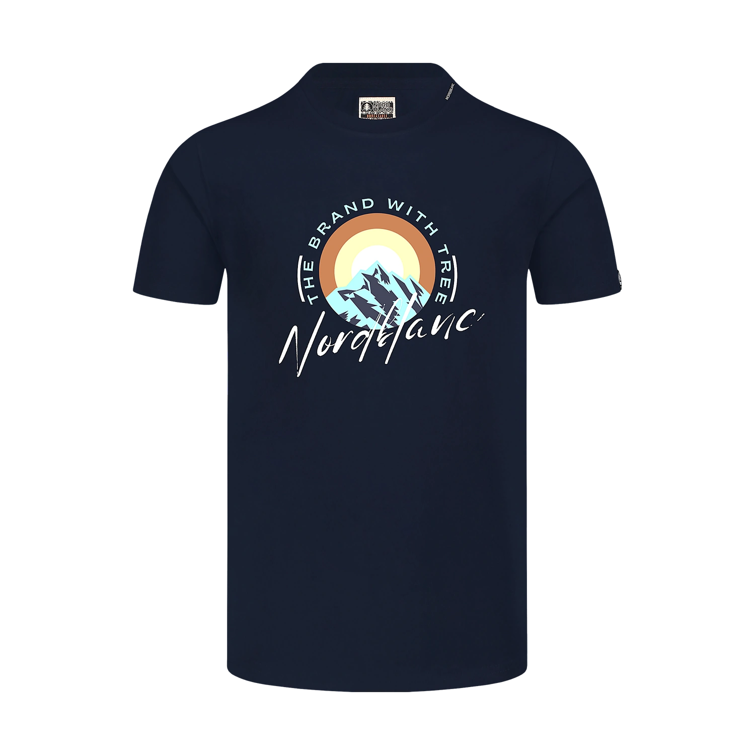 Tricou din bumac pentru bărbați - SUNRISE albastru-1