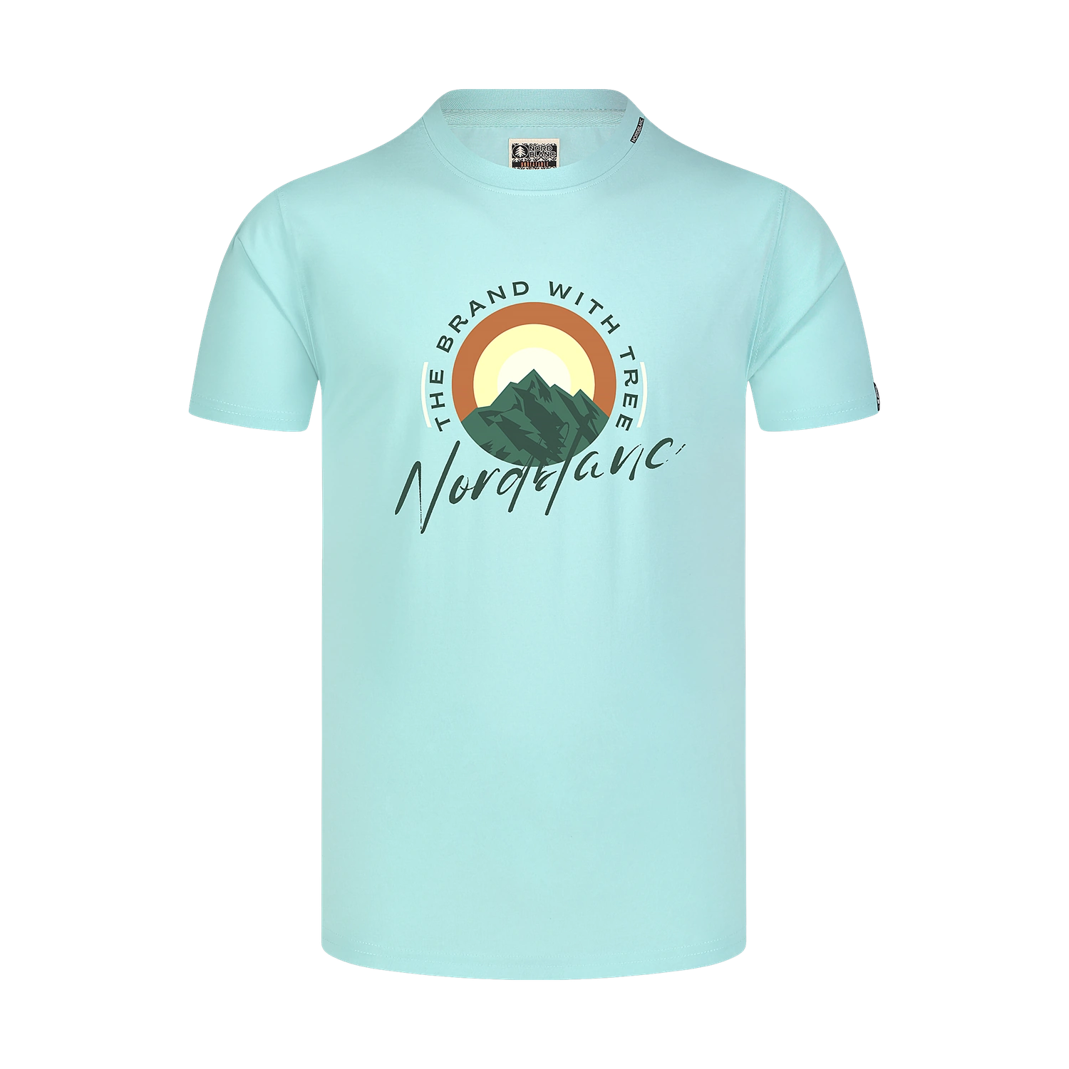 Tricou din bumac pentru bărbați - SUNRISE albastru