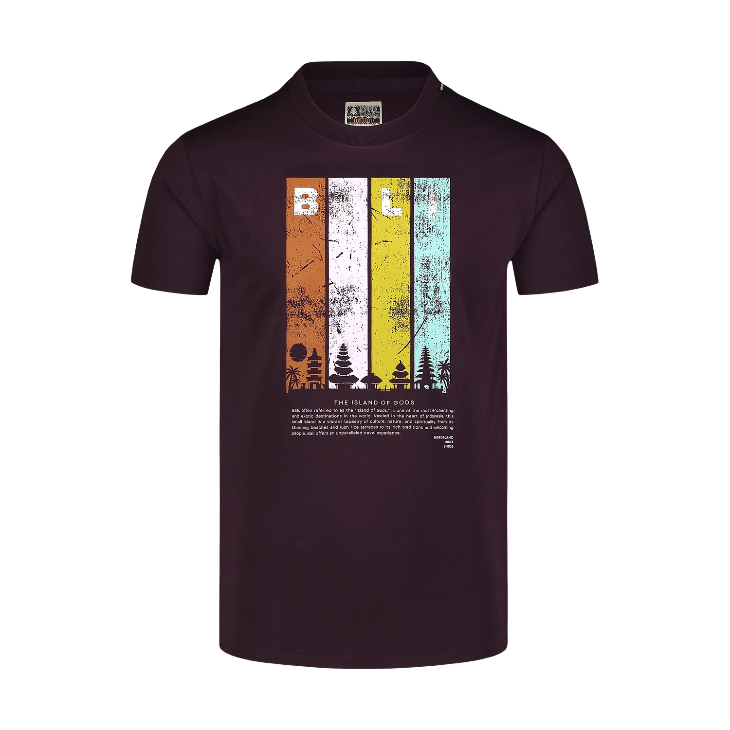 Baumwolle T-Shirt Herren - BALI lila-1