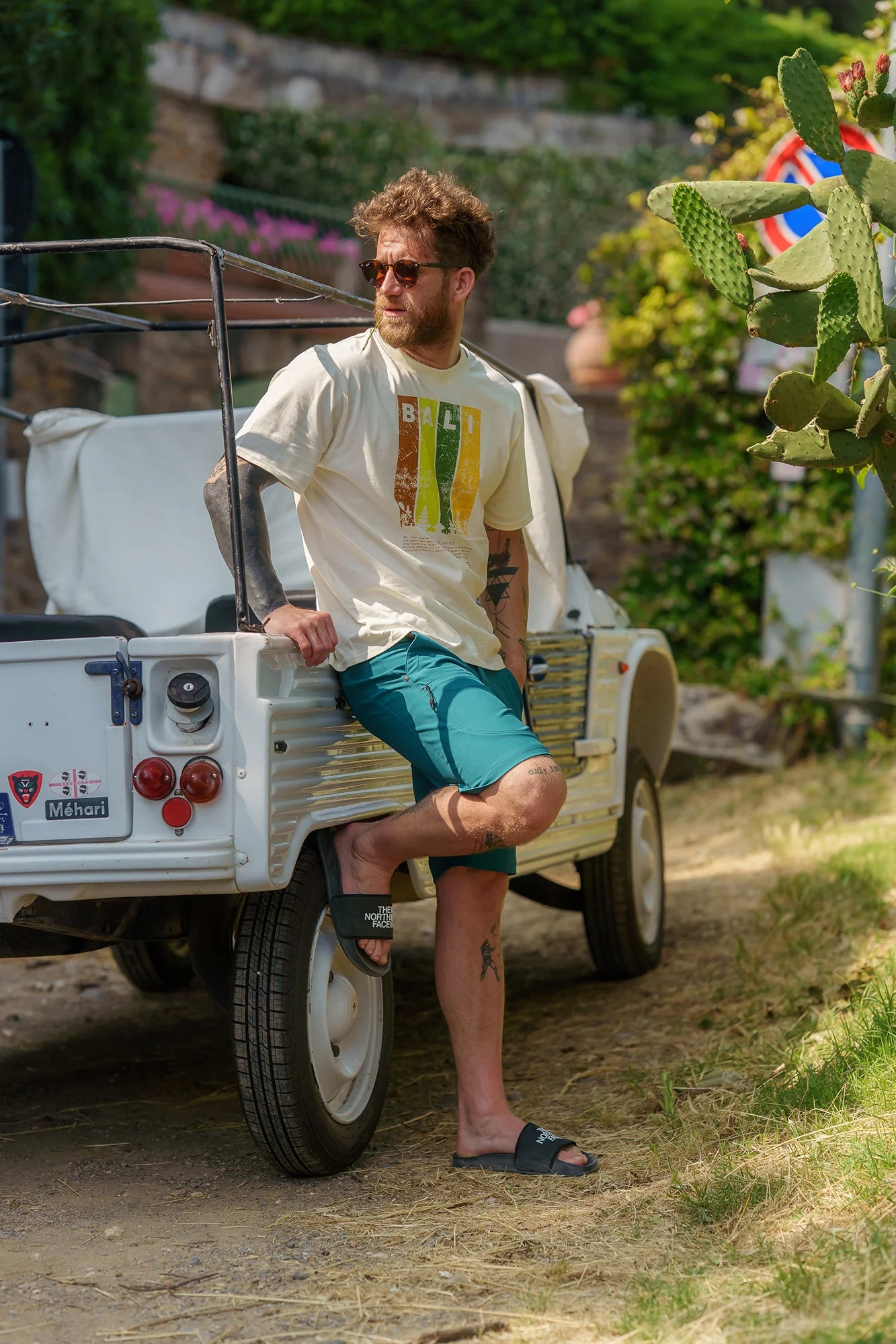 Cotton t-shirt men's - BALI white-2