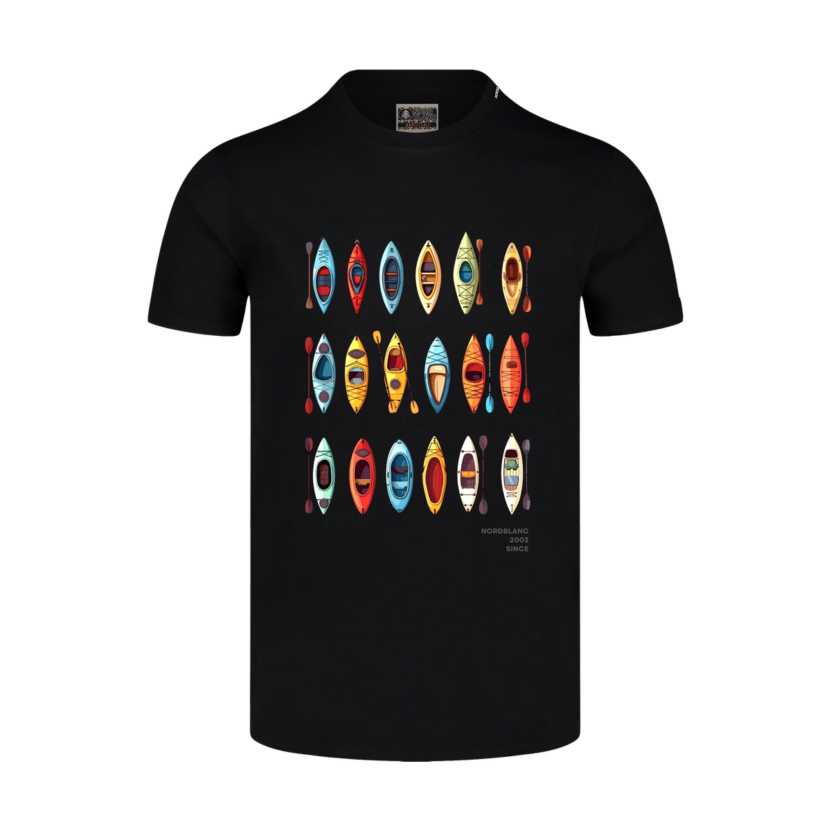 Cotton t-shirt men's - CANOE black