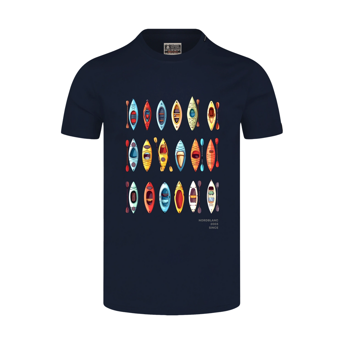 Cotton t-shirt men's - CANOE blue