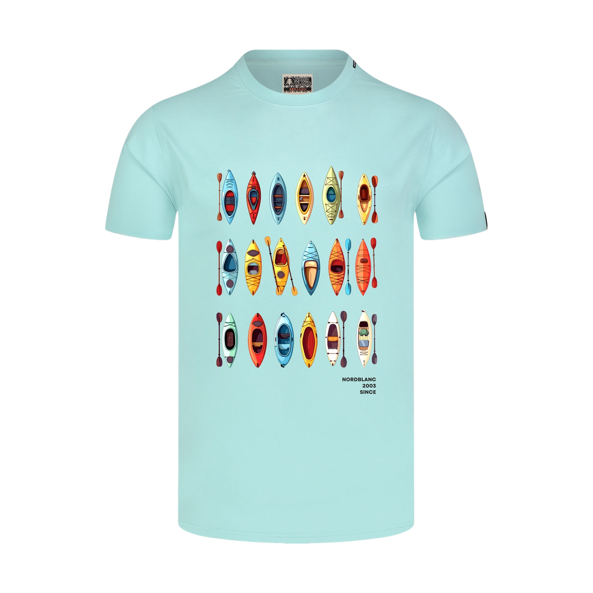 Cotton t-shirt men's - CANOE blue