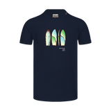 Cotton t-shirt men's - ALOHA blue