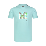 Cotton t-shirt men's - ALOHA blue