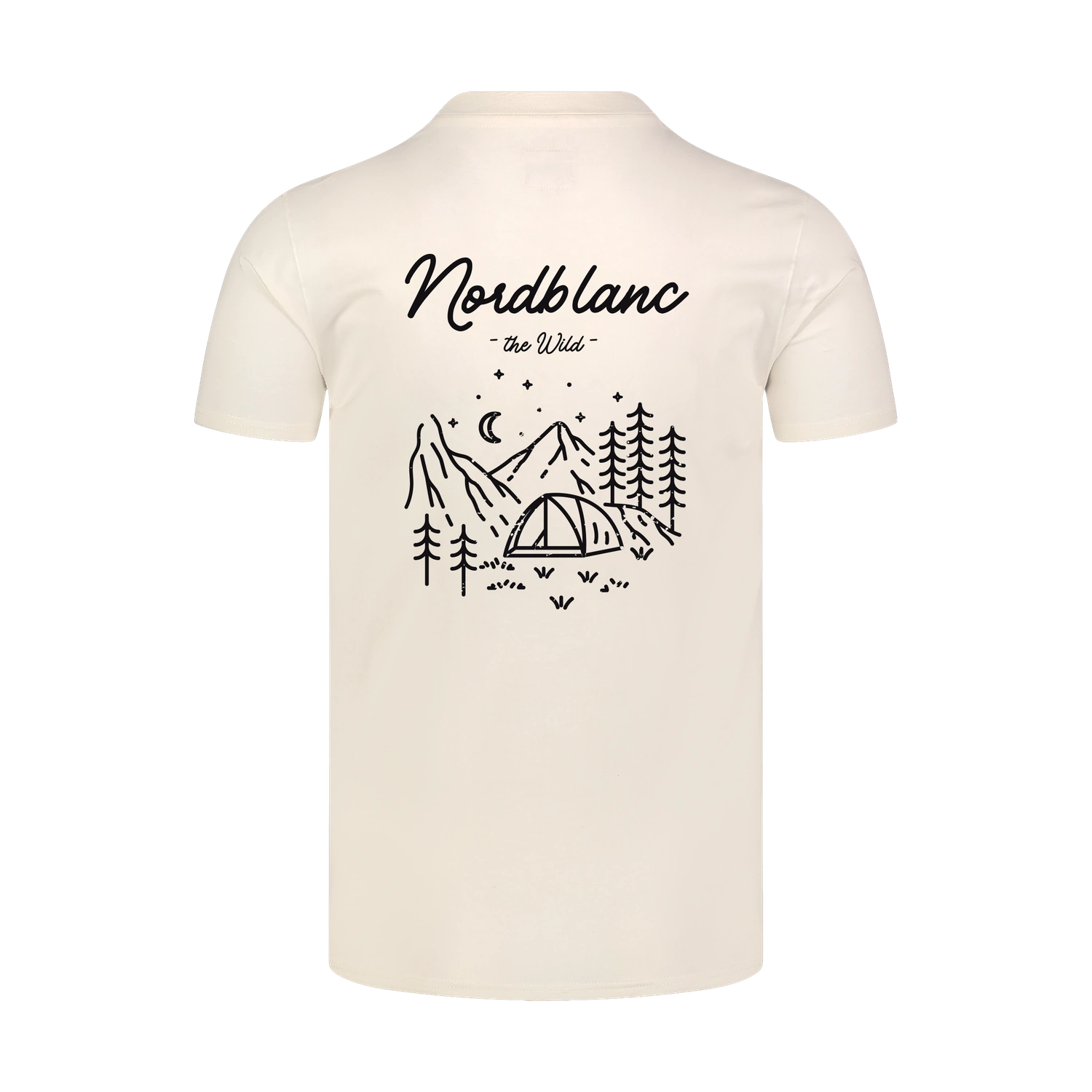 Majica od organskog pamuka muška - CAMPING bijela-2