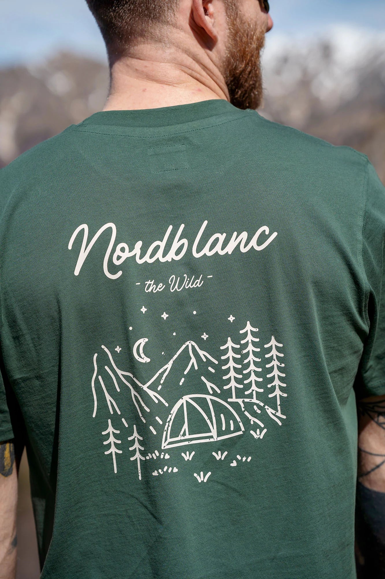 Organic cotton t-shirt men's - CAMPING green-5
