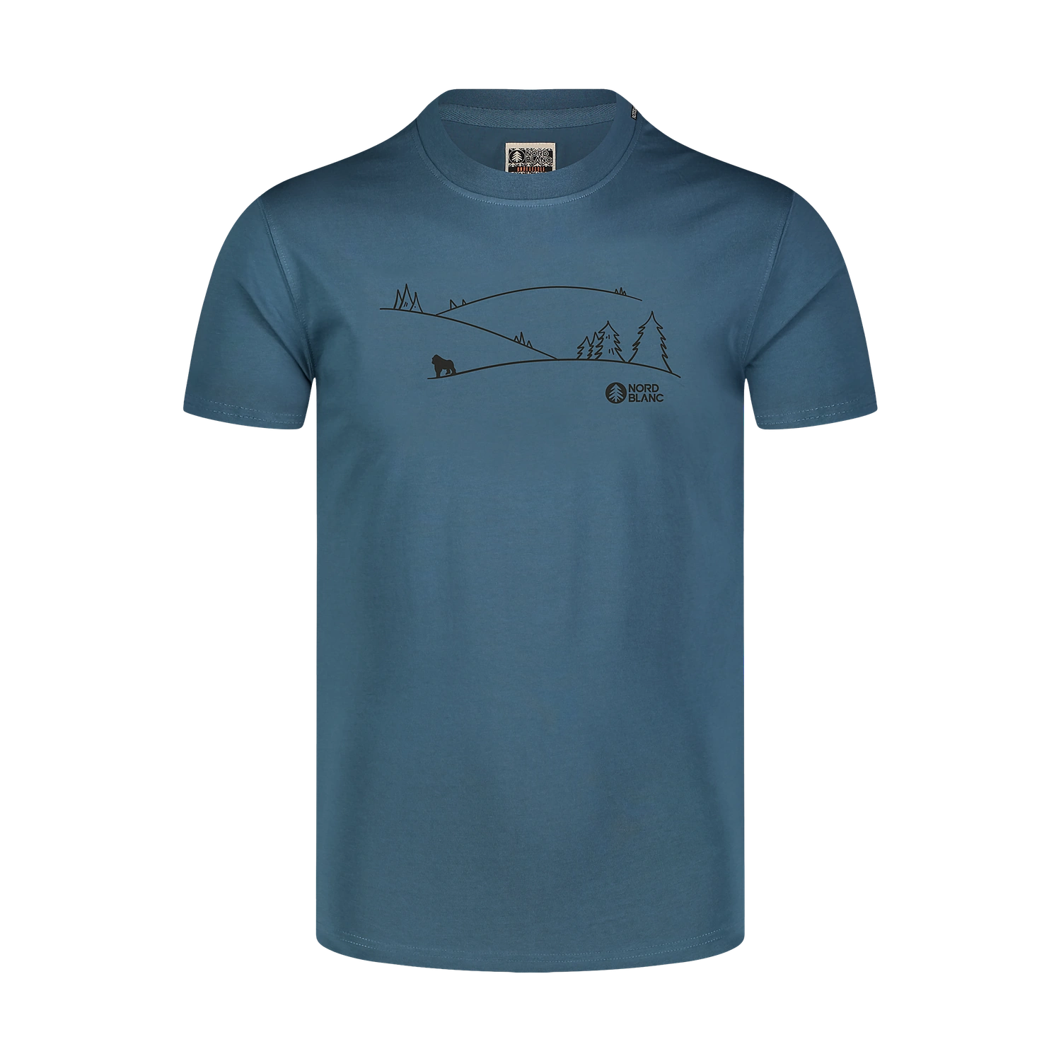 Bio-Baumwolle T-Shirt Herren - SUCCEED blau