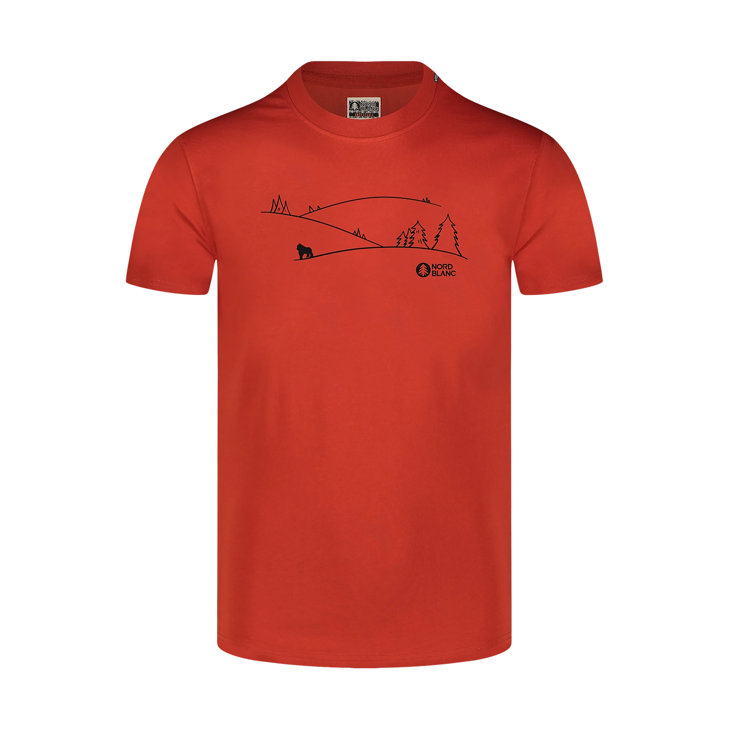 Bio-Baumwolle T-Shirt Herren - SUCCEED orange