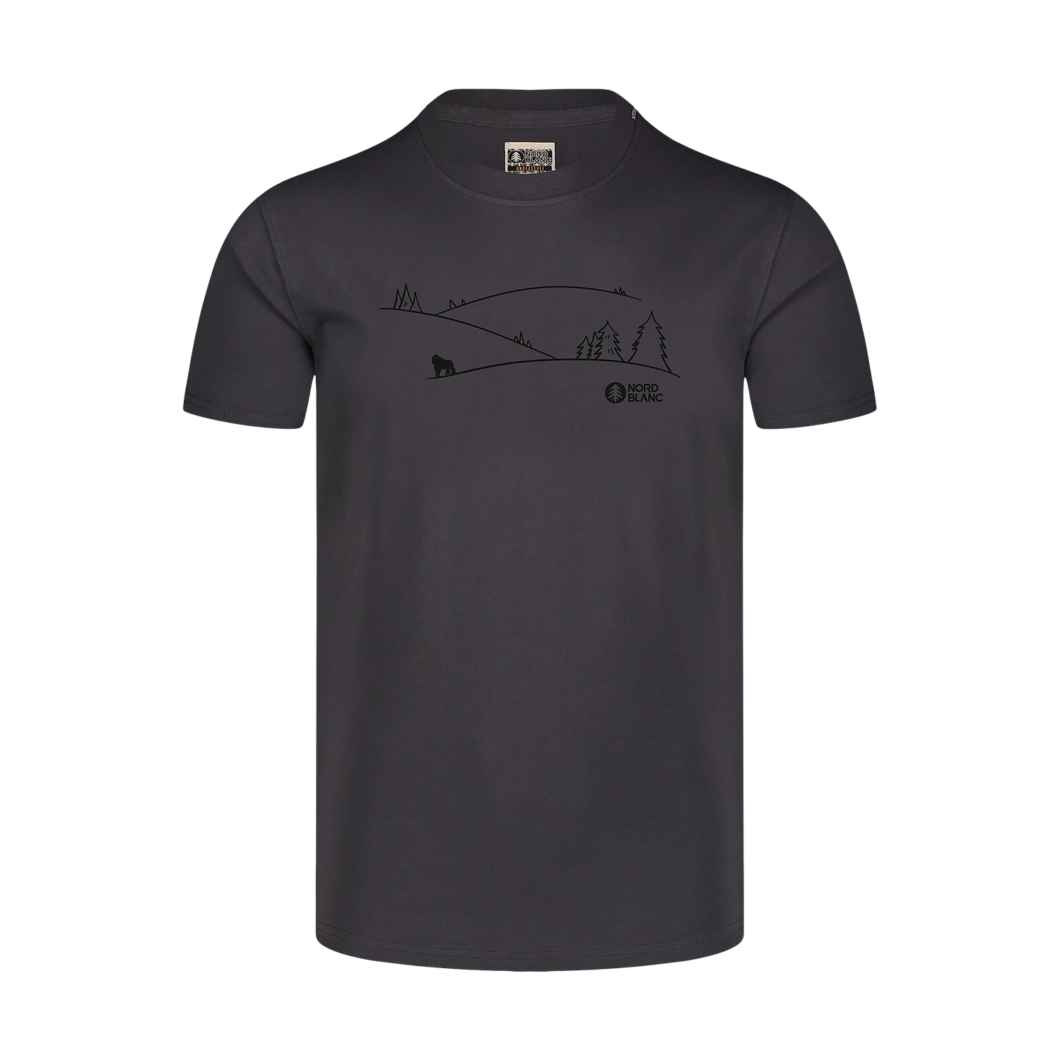 Bio-Baumwolle T-Shirt Herren - SUCCEED grau