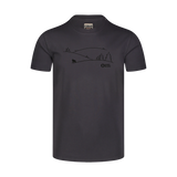 Organic cotton t-shirt men's - SUCCEED grey