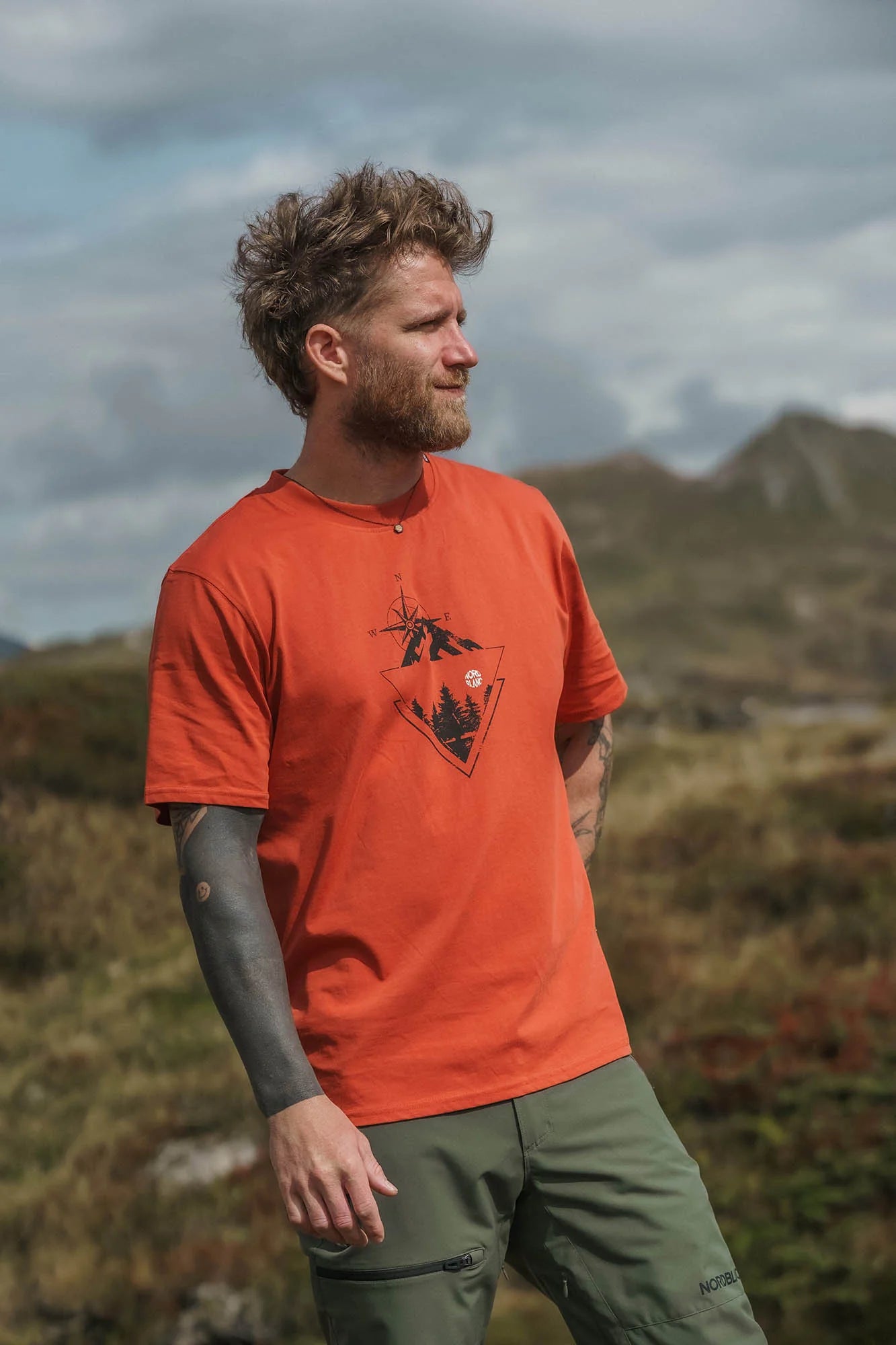 Tricou din bumbac organic pentru bărbați - PRIDE portocaliu-4