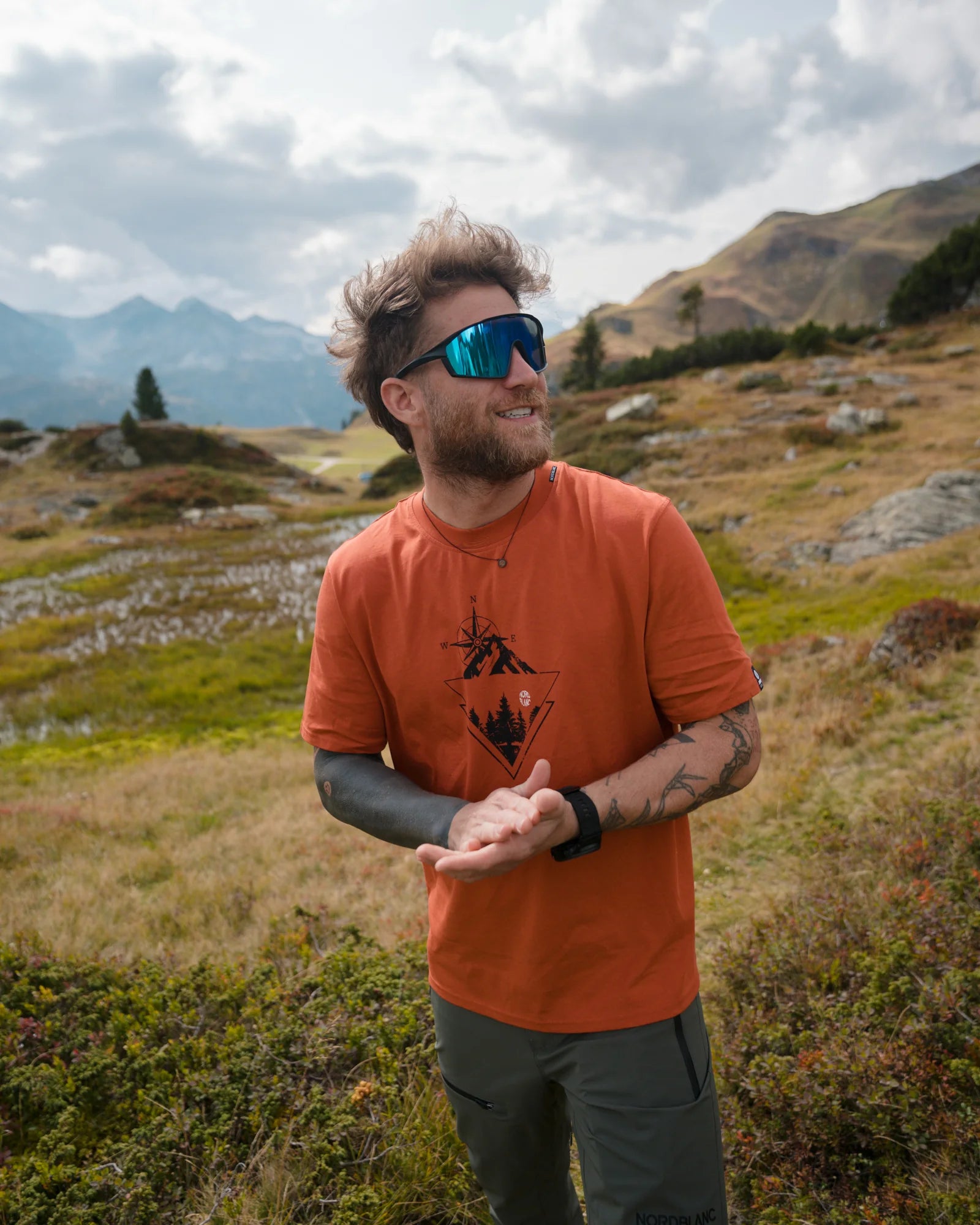 Tricou din bumbac organic pentru bărbați - PRIDE portocaliu-5