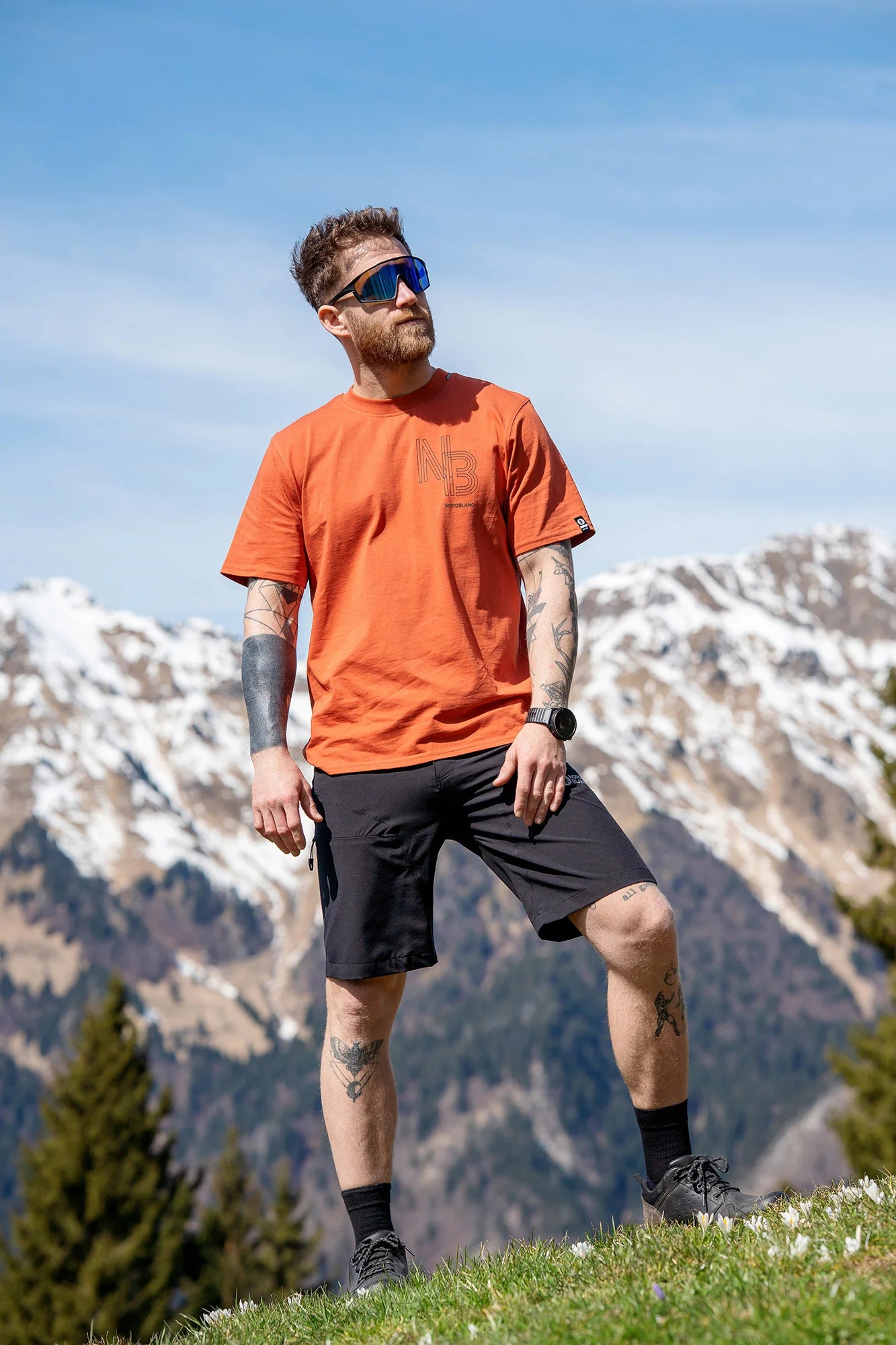 Organic cotton t-shirt men's - GOODWILL orange-2