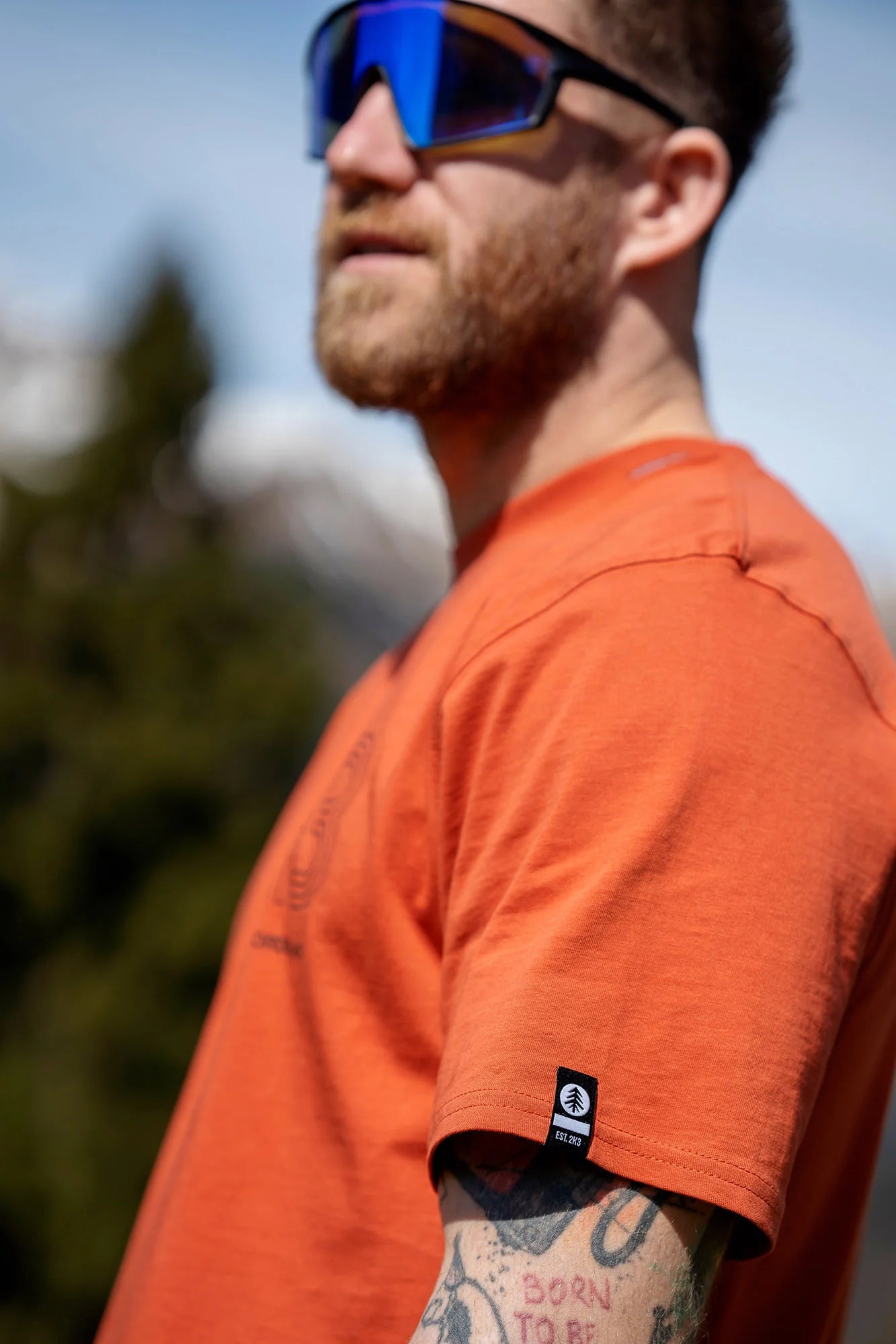 Organic cotton t-shirt men's - GOODWILL orange-5